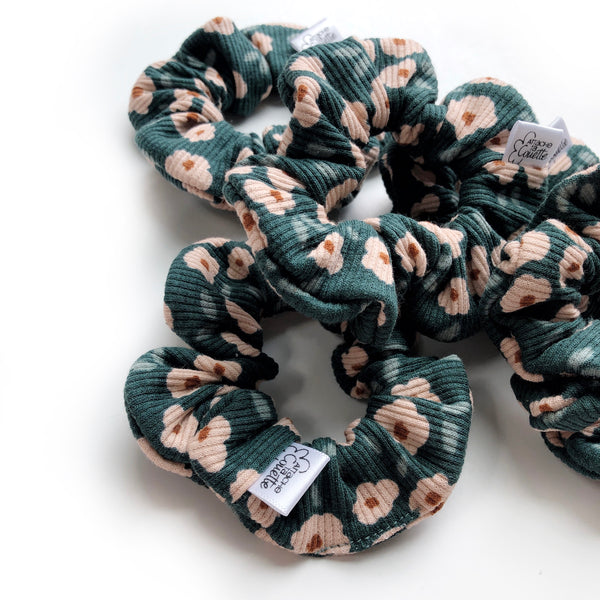 Chouchou Fleurs Emeraude