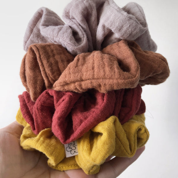 accessoire cheveux scrunchie élastique fait au Québec