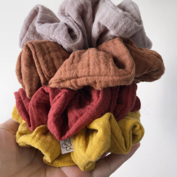 scrunchie élastique en mousseline format xlarge