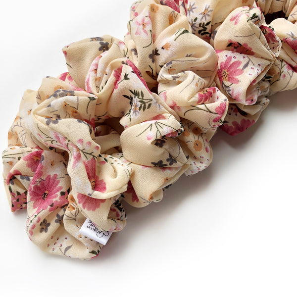 Chouchou en chiffon Champ de fleurs
