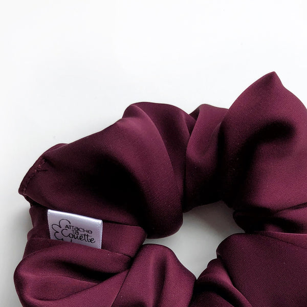 accessoire cheveux, élastique chouchou satin  scrunchie fait au Québec