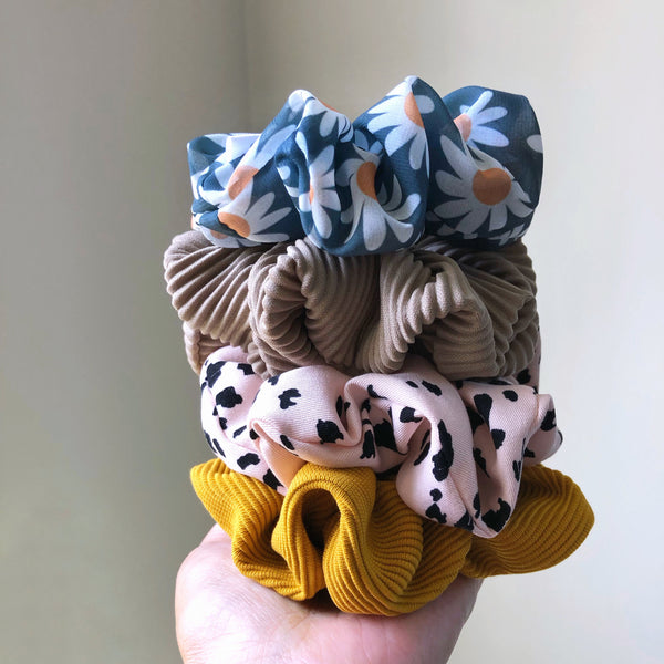 Chouchou Chiffon Marguerites