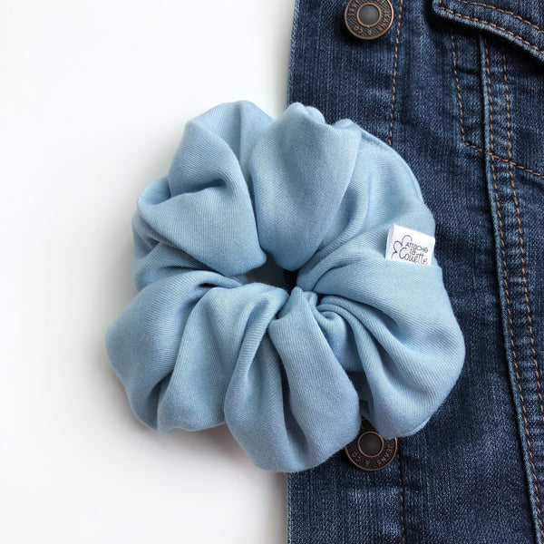 Chouchou Denim léger bleu pâle