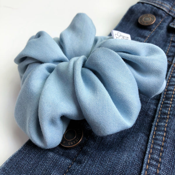 Chouchou Denim léger bleu pâle