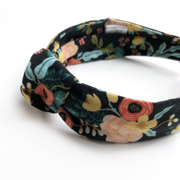 Passe pour cheveux Bouquet d'Automne fond noir