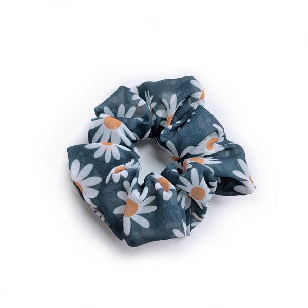 Chouchou Chiffon Marguerites