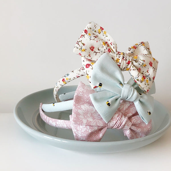 Passe pour cheveux avec boucle en coton