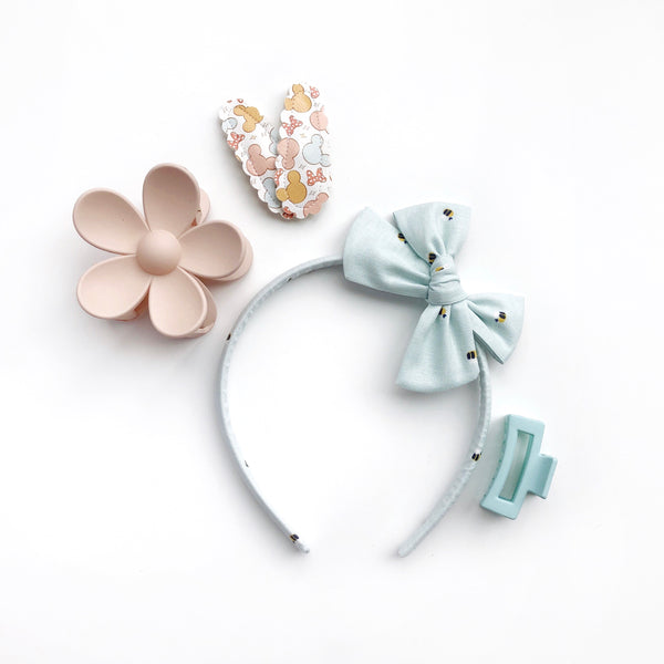 Passe pour cheveux avec boucle en coton