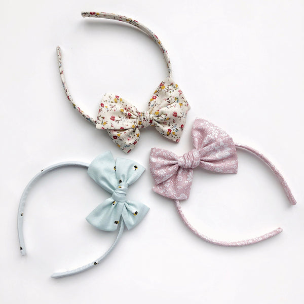 Passe pour cheveux avec boucle en coton