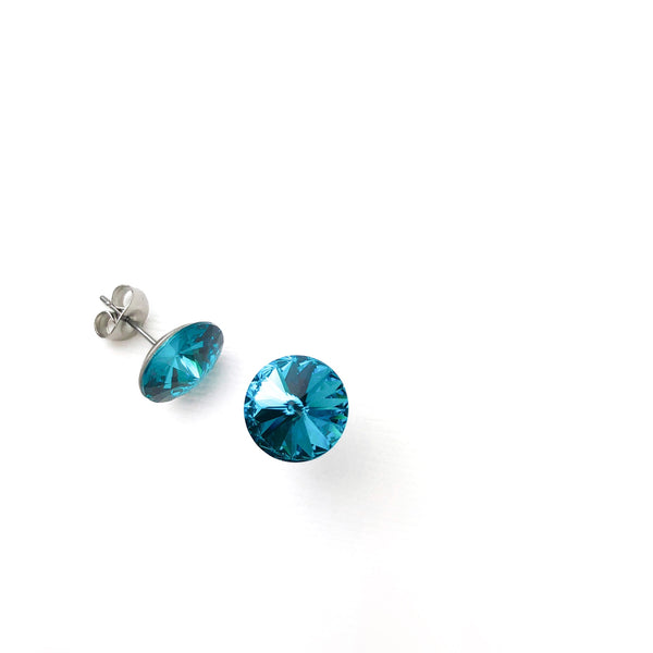 Boucles d'oreilles Cristal Swarovski Turquoise
