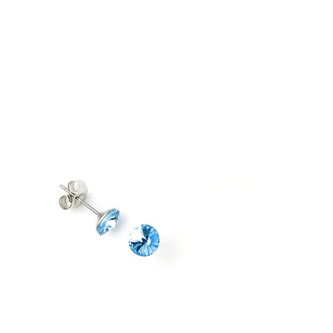Boucles d'oreilles Cristal Swarovski Bleu ciel