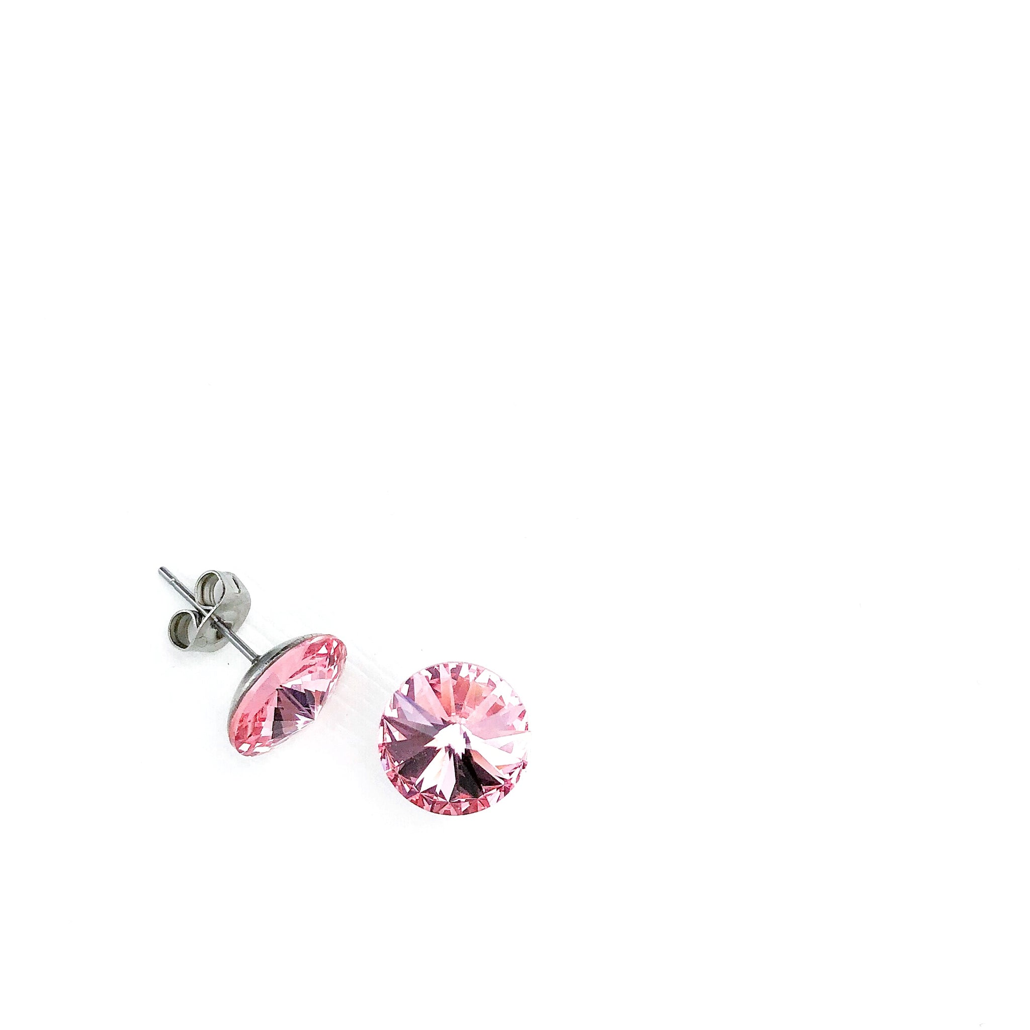 Boucles d'oreilles Cristal Swarovski Rose