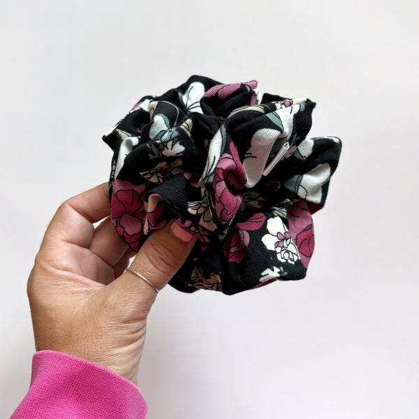 chouchou scrunchies élastique pour cheveux fait main au Québec