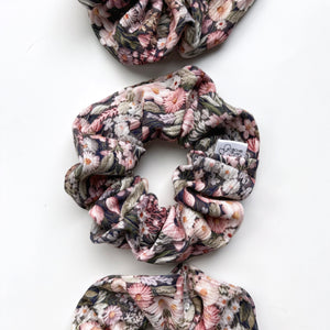 Chouchou scrunchie Fleurs Brodées 